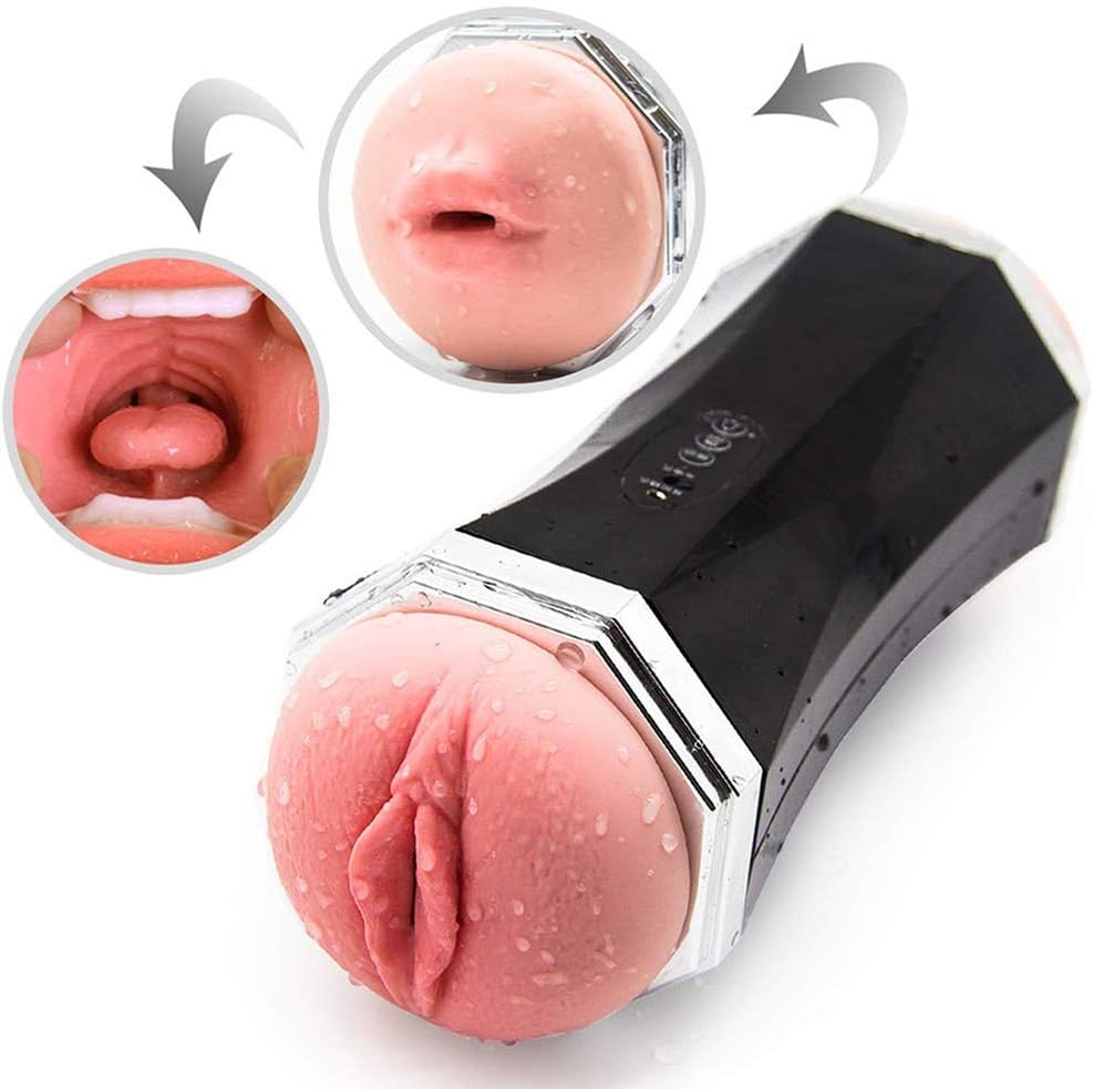 Lqqq- Relaxing Massage Toy Luxury 8 Frequency Vǐbrätiőn Rotating Electric Mâstûbrǎtiõn Cup 3D Realistic Pőckĕt Pûsšy Toy