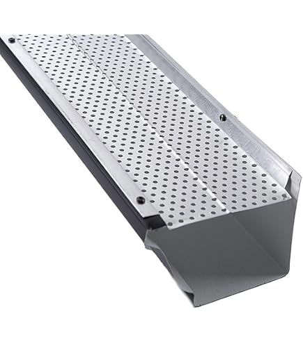 Grille Protection Gouttière Aluminium 127mm - 52 Pièces (63.4m) - Pare-Feuilles Anti-Débris Pour Tout Type De Toit