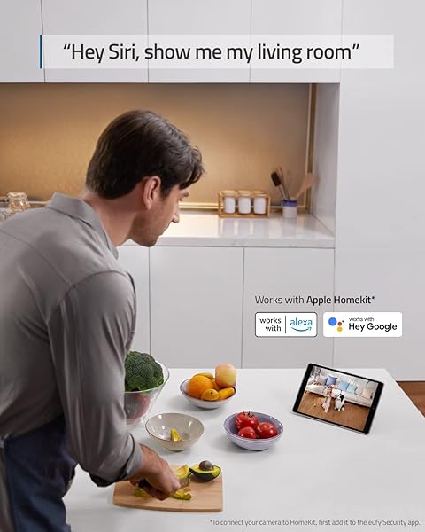 EUFY SECURITY 2K INDOOR CAM PAN & TILT, PLUG-IN SECURITY INDOOR CAMERA WITH WI-FI, IP CAMERA, HUMAN & PET AI, VOICE ASSISTANT COMPATIBILITY, MOTION TRACKING, HOMEBASE NOT REQUIRED (RENEWED)