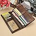 OB OURBAG Men's RFID BLOCKING Vintage Genuine Leather Bifold Wallet Checkbook, Dragon, Brown