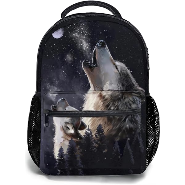 Amazon.com: ALAZA Mini Backpack for Women, Blue Wolf Travel  display picture 1