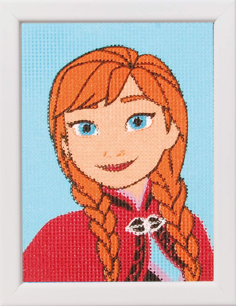 Vervaco Tapestry Kit: Frozen-Anna, Cotton, Multi-Colour, 10 x 1 x 14 cm