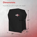 GrillTough Heavy Duty BBQ Grill Cover 75x66x109 cm Waterproof UV Safe view 2