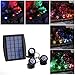 Solar Powered Pond Light Waterproof IP68, BeneStellar 18 LED and 3 RGB Colors Changing Park / Garden / Pool / Underwater / Outdoor Landscape Lighting