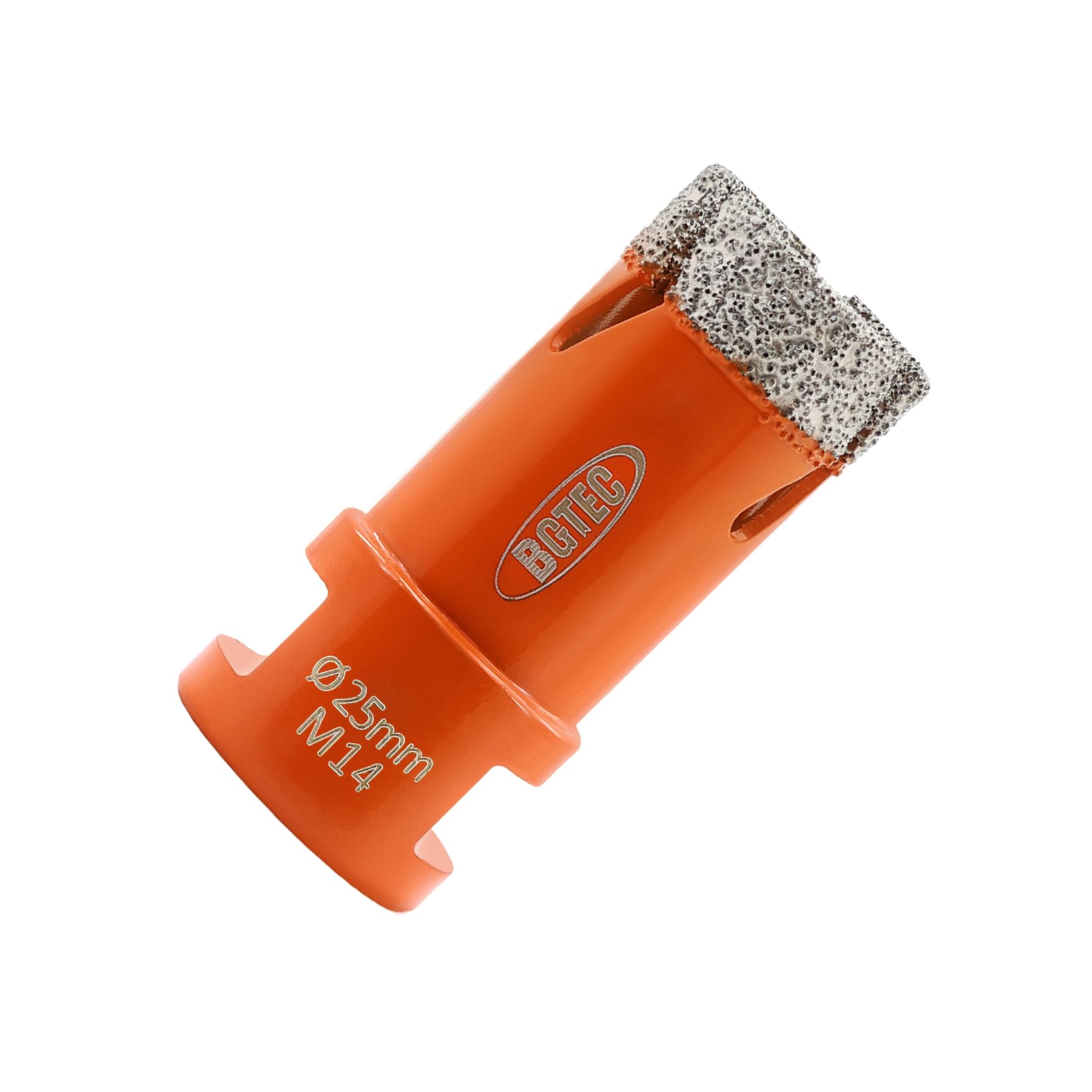 BGTEC Diamond Drill Bit - 25mm Tile Hole Saw with M14 thread for Drilling Porcelain Ceramic Tile Granite Marble Stone Vacuum Brazed Diamond Hole Saw 60mm length — image 1