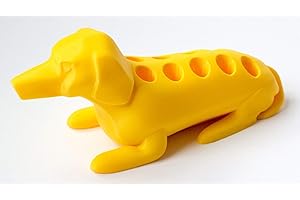 Schaller Industries Test Tube Rack – Vertical Storage Tube Holder for 16mm - Test Tube & Vial Holder – Dachshund Design - Holds 10 Tubes - Royal Blue