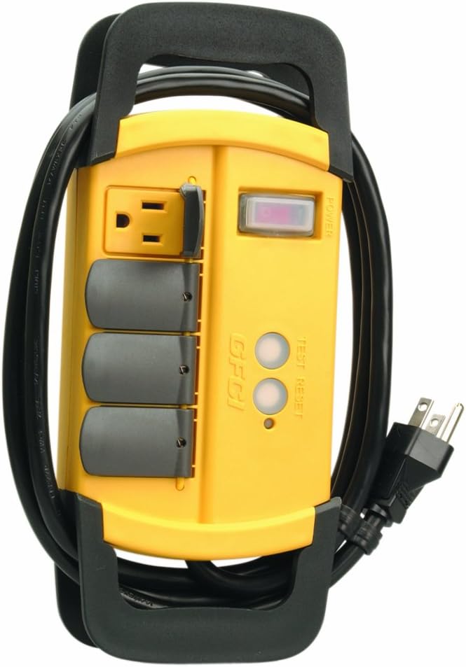 Coleman Cable 046448804 4Outlet GFCI Power Strip with 6Feet Cord