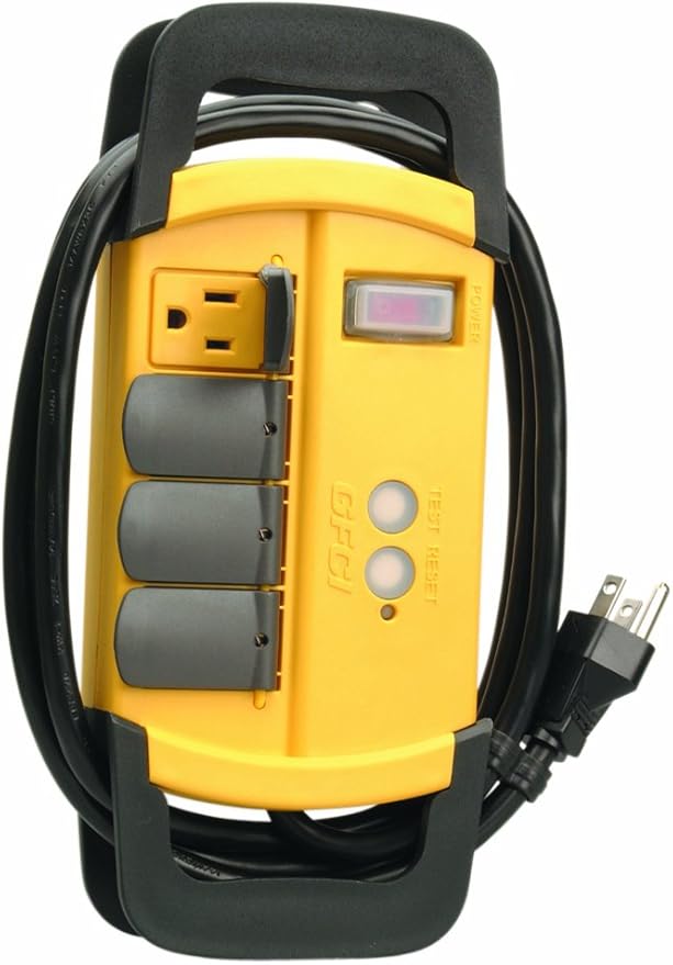 Coleman Cable 046448804 4Outlet GFCI Power Strip with 6Feet Cord