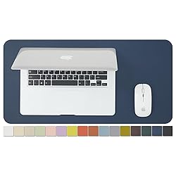 Compact Leather Desk Mat - Small Non-Slip PU Desk
