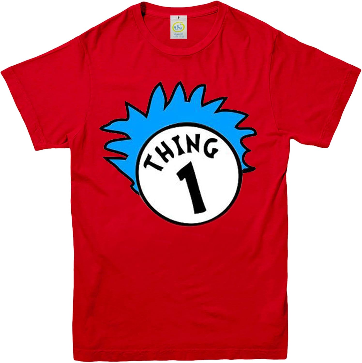 RAV3 Dr Seuss Cat in The Hat Tshirts Thing 1-Thing 2 Tshirt Crimbo