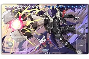 New Mlikemat Playmat Digimon DTCG Mat Beelzemon TCG CCG OCG Trading Card Game Mat with Zones + Free Bag (ZD002-152-SM)