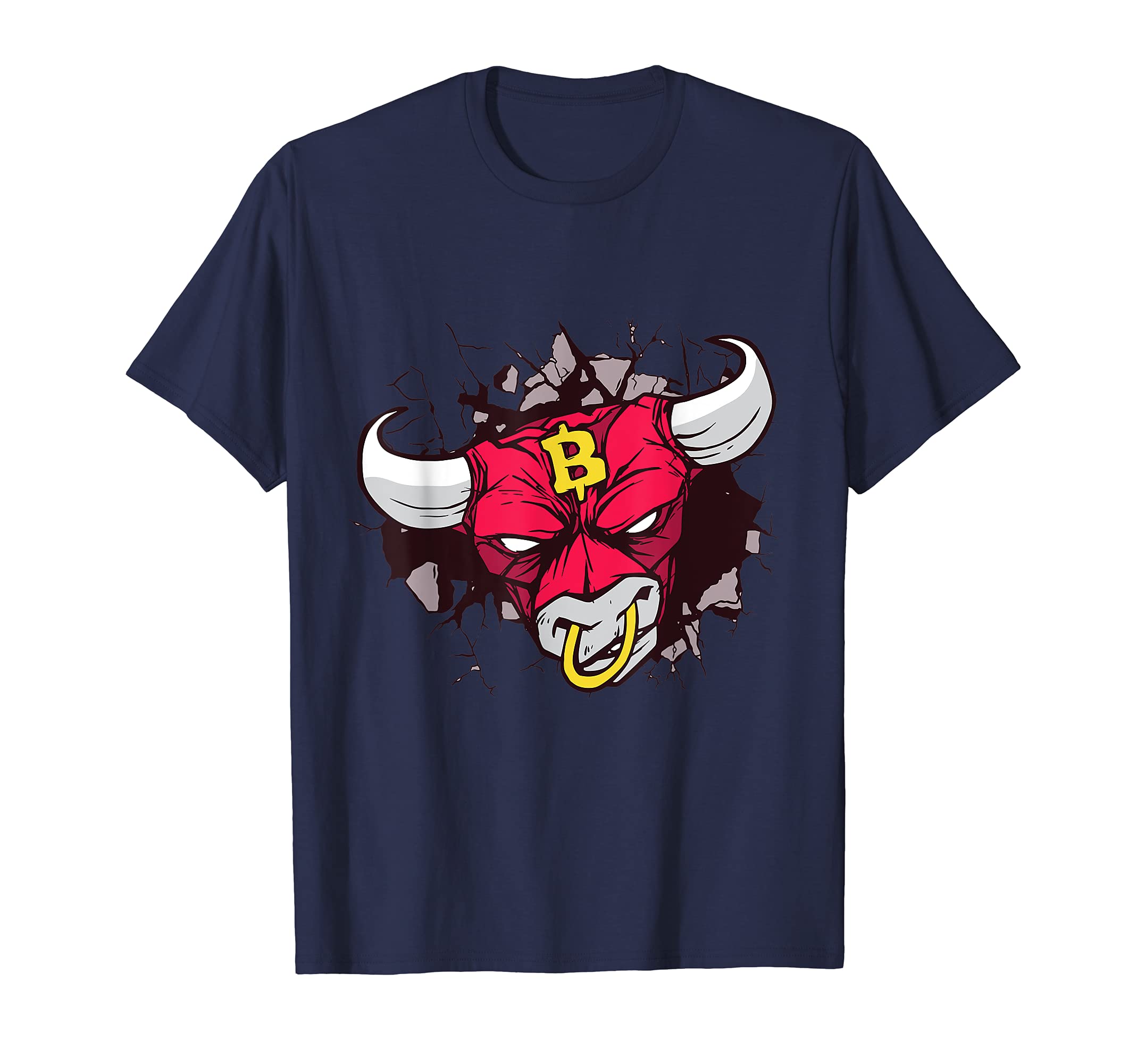 Bitcoin Bull Run Break Out Crypto Coin Cryptocurrency Gift T-Shirt
