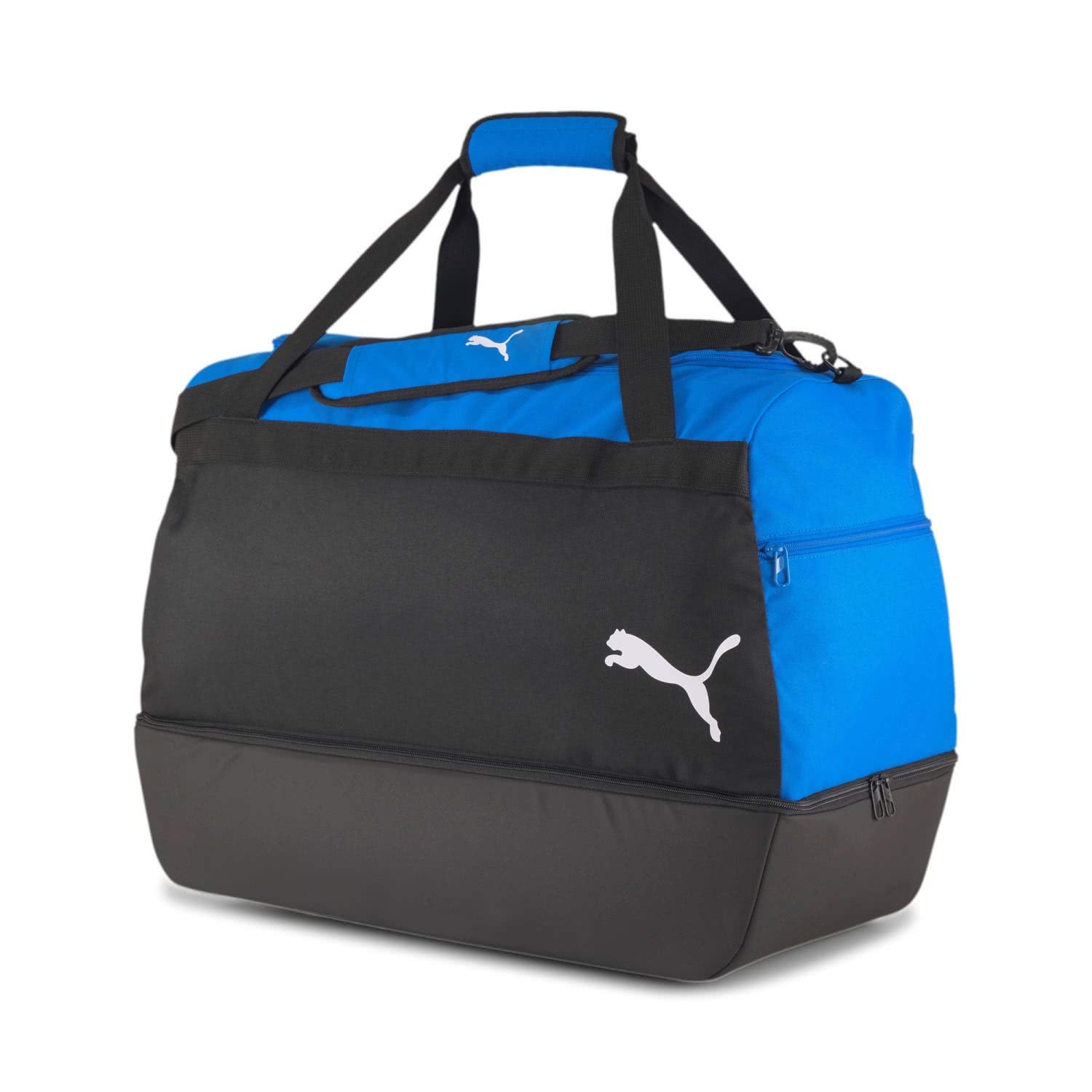 Artze Wall Art Puma Unisex's teamGOAL 23 Teambag M BC (Boot Compartment) Sports Bag, Electric Blue Lemonade Black, OSFA