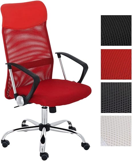 CLP Silla De Oficina Washington Tapizada En Red & Polipiel I Silla De