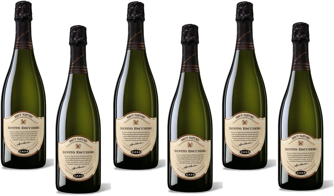 Cava Benito Escudero Brut Nature, caja de 6 botellas: Amazon.es: Alimentación y bebidas