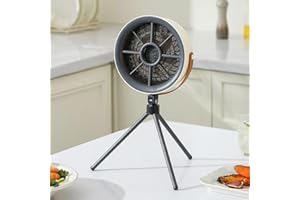 YZYOE Rechargeable Small Fan Smoking Machine, Portable Home Kitchen Range Hood,Outdoor Camping Barbecue Smoking Machine with 3 Modes.