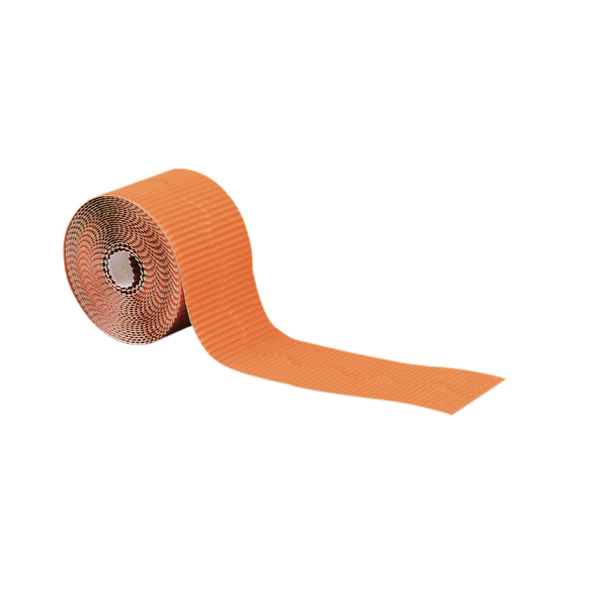 Pacon Bordette Orange, 2.25 x 50m, 6 Rolls, Display Rolls, For Schools and Home Schooling