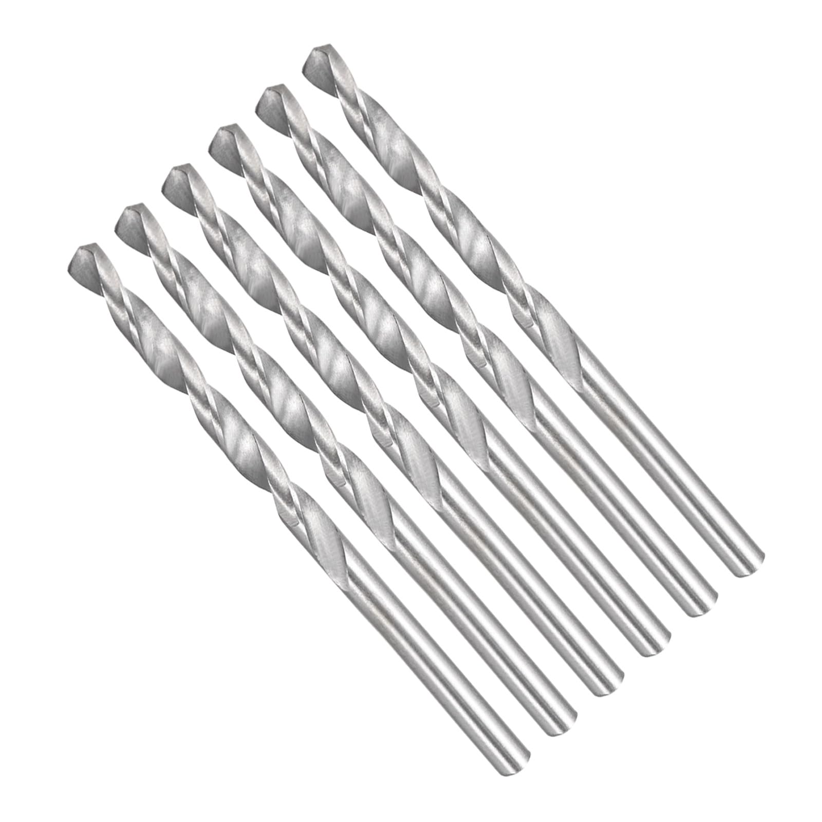 CoCud Twist Drill Bits, 4.2mm Cutting Diameter 0.51" Shank, 4241- High-Speed Steel Aluminum Alloy Jobber Bit Set (Applications: for Metal Wood Plastic), 10-Pieces