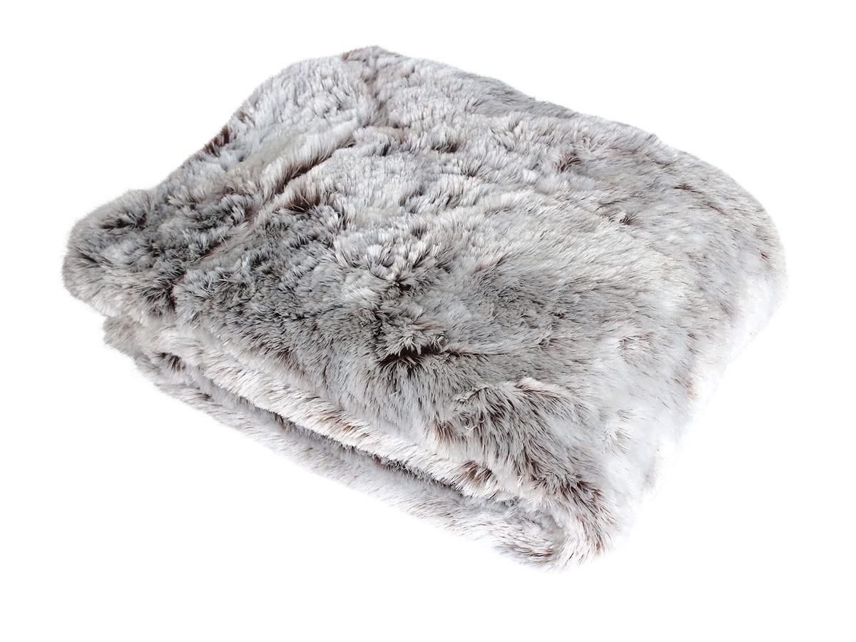 Enjoy Home P010TA130160 Taupe Faux Fur Bear Throw, Polyester, 160 x 130 cm