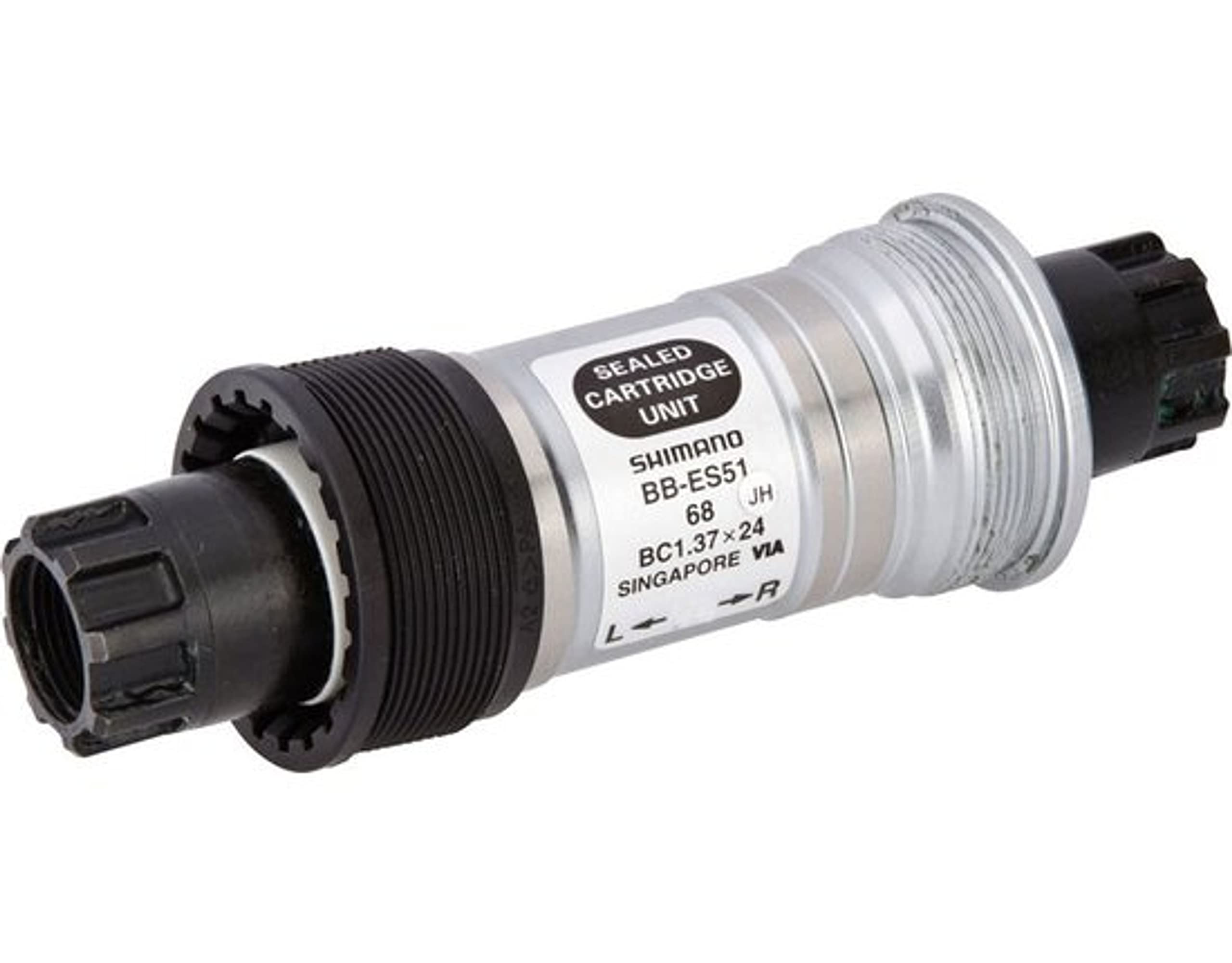 SHIMANO BB-ES51B Bottom Bracket - Black, 68-113 mm/Size 18