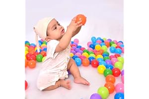 GOWENIC Colorful Plastic Ocean Ball Funny Swim Pit Toy for Dogs and Cats, 50pcs PVC Balls Suitable for Overnights and Daycare