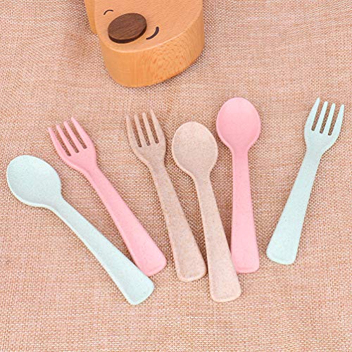 Kids Spoons and Forks Set, 6 pcs Pricepulse