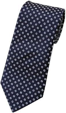 Amazon アウトレット ジョルジオ アルマーニ アルマーニ ネクタイ Giorgio Armani メンズ エンポリオ アルマーニ ジャガード デザイン ドット シルク100 ネイビー ホワイト シューズ バッグ
