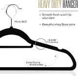 Utopia Home Velvet Hangers 50 Pack with Tie Bar - Non-Slip, 360 Degree Hook view 3