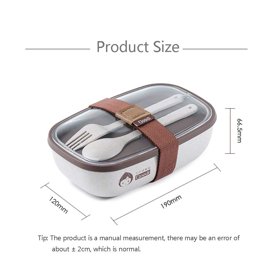 YJJY Bento Box Fiambreras Lunchbox, Eco-Friendly Biodegradable ...