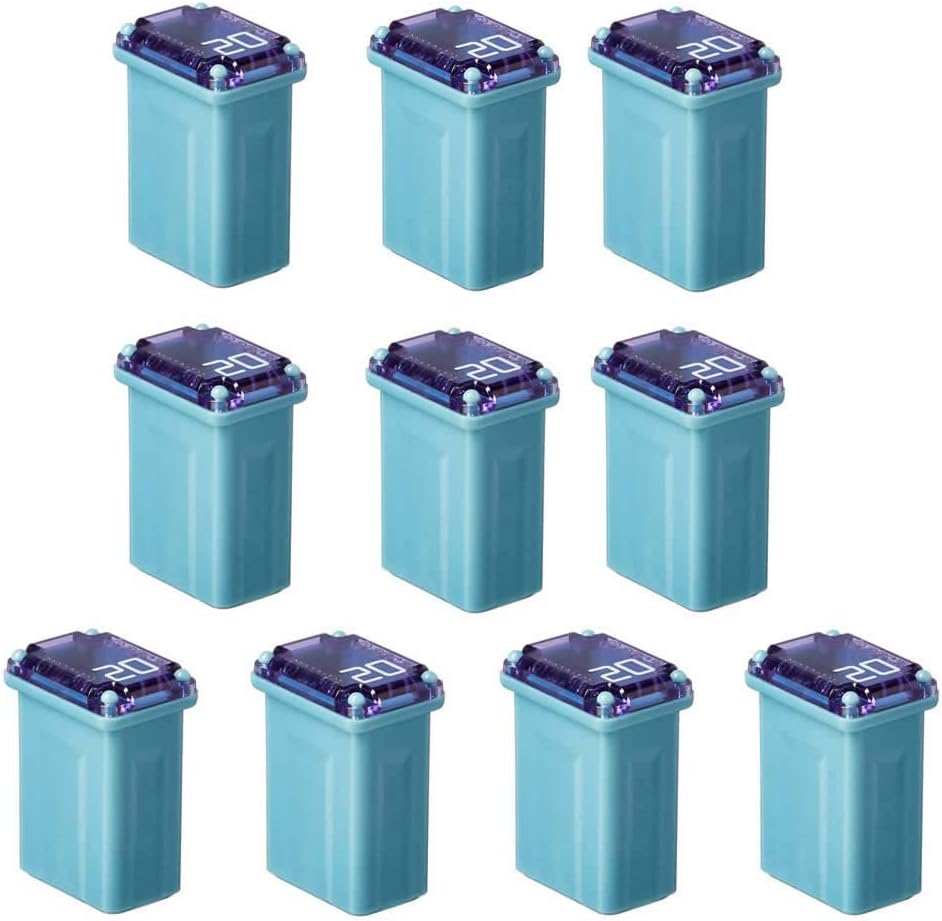 10 Pack FMM-20 MAXI Fuse ('Slow Blow' Micro Female - 20 A (Blue))