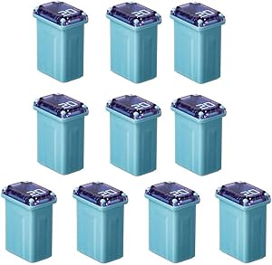 10 Pack FMM-20 MAXI Fuse ('Slow Blow' Micro Female - 20 A (Blue))