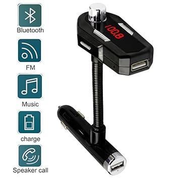 Amazon Com Fm Transmitter Bluetooth 5 0 With Car Fm Radio Adapter