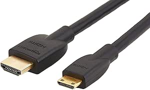 Amazon Basics High-Speed Mini-HDMI to HDMI TV Adapter Cable (Supports Ethernet, 3D, and Audio Return) - 3 Feet
