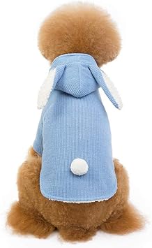 Amazon 犬 モコモコ 服 犬の服秋冬用小型犬 中型犬 大型犬 ロンパース マジックテープ 犬服 フリース長袖 うさぎ 大型 猫服 ペット服 防寒 こすぷれ クルスマス お正月 猫服 ハロウィン ペット 服 Foughi Pet コスチューム 通販