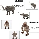 Fun Gift 8 Pc Toddler Zoo Animals Toy Figures Lion Elephant Tiger Kids 3+ view 5