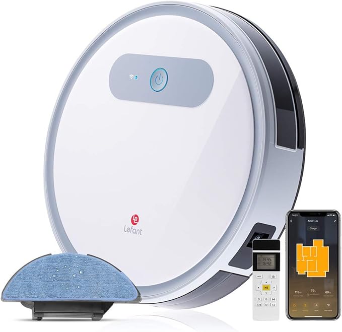 Aspirateur Robot Laveur Lefant M501A 2000pa Aspiration 300ml Réservoir