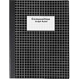 Staples Composition Notebook, Graph Ruled, Assorted Colors, 9-3/4