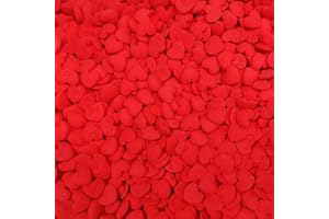 EPHVODI Red Hearts Sprinkles for Baking Cupcake Cookie, 8mm Edible Heart for Cake Decoration, Christmas Valentine Sprinkles