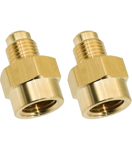 Kogelkraanadapter voor koelmiddel, messing HVAC A/C rechte