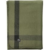 Arcturus Rainier Wool Blanket - 4.5lbs Warm, Heavy, Washable, Large | Great for Camping, Outdoors, Survival & Emergency Kits (Four Cedars)