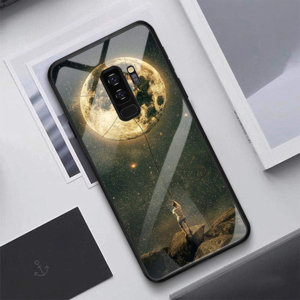 Phone Case for Samsung Galaxy S9 S8 Plus Note 8 9 10 Pro Glossy Glass Cover for Samsung A7 2018 S10 S10e A50 A30 A70 A20