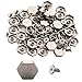 100pcs Cone Spikes Screwback Studs DIY Craft Cool Rivets Punk Stud Hexagon Style 12x4mm 1/2