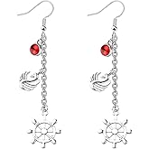 OKEYCH TV Show Inspired Gift Captain Inspired Earrings TV Show Fandom Jewelry Cosplay Merch