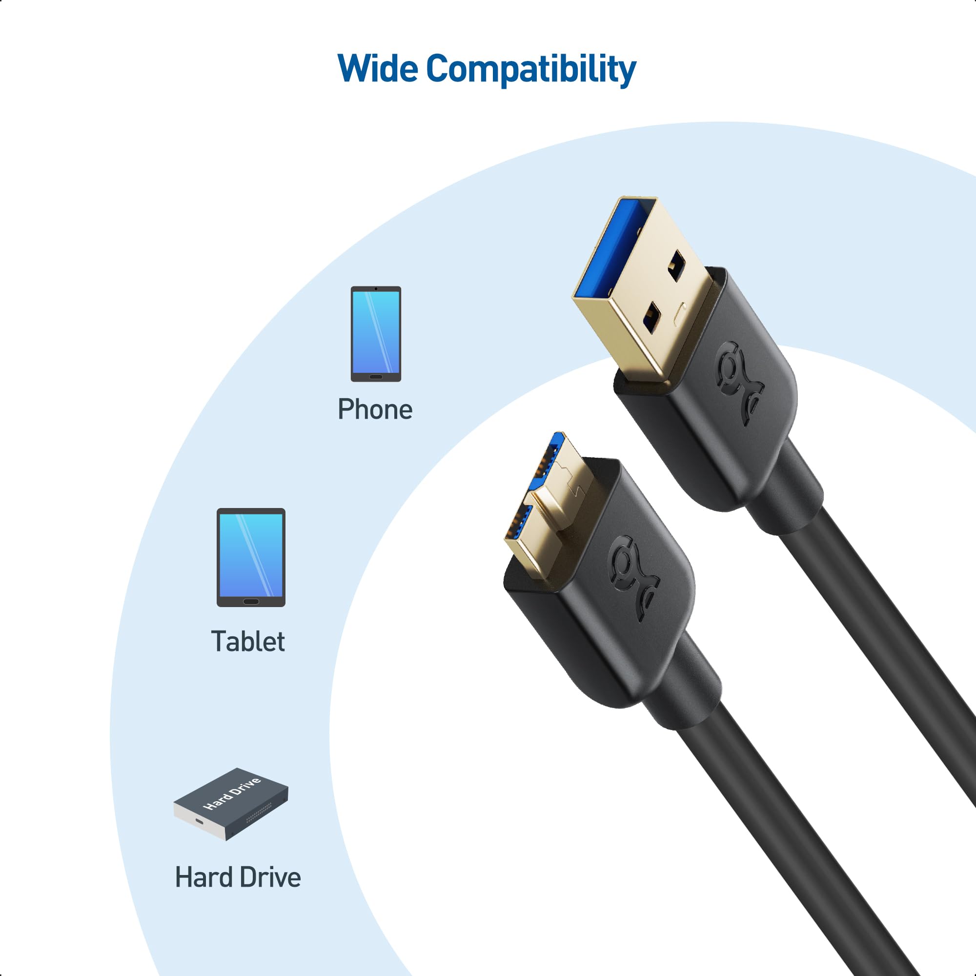 Mua Cable Matters Short Micro USB 3.0 Cable 3 ft (External Hard Drive ...