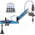 Pneumatic Tapping Machine, DEJUN 360° Multi-directions Pneumatic Air Tapper Universal Flexible Arm Drilling Threading Machine M3-M12 Tap Collets