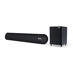 Sound Bar with Wireless Subwoofer, MEGACRA 28-Inch 2.1 Channel 140 Watts Sound Bar with IR Learning Remote, Dual Connection Way, DSP (2019 New Model)