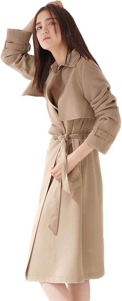 Amazon Co Jp ナノ ユニバース Nano Universe 防シワ3wayトレンチコート 38 ベージュ Nano Universe 服 ファッション小物
