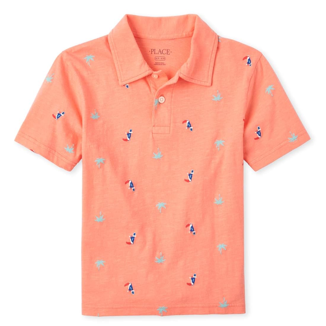 Buy The Children's Place Boy's Animal Print Regular fit Polo