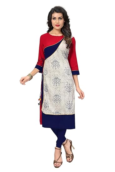 Navabi Export Womens Rayon Fabrics A-Line Kurta (VF-KU-136)