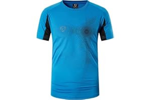 jeansian Men's Sport Tee Shirt Short Sleeve Quick Dry Running Tennis Pickleball Bowling Soccer Workout LSL133